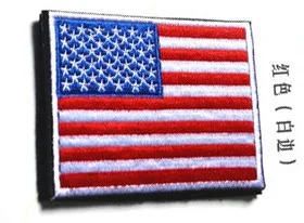 Антикварная бронза Вышитый Флаг США нашивки армейский значок тактический военный Американский тонкий синий нарукавник в виде флага Значки Эмблемы нашивки - Цвет: Антикварная бронза