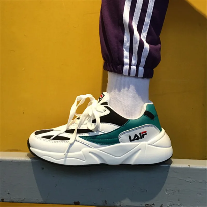 INS суперзвезда для женщин Коренастый спортивная обувь модные кроссовки на