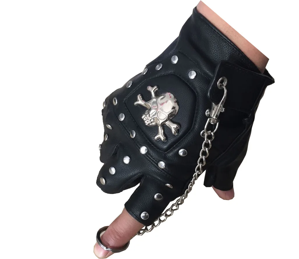 Мотоциклетные Перчатки в стиле ретро винтажные полуперчатки из искусственной