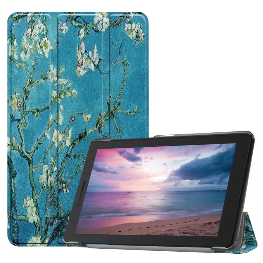 XH Тонкий магнитный складной чехол для lenovo Tab E8 TB-8304F1 из искусственной кожи чехол-подставка для lenovo Tab E8 чехол+ Флим+ ручка - Цвет: XH