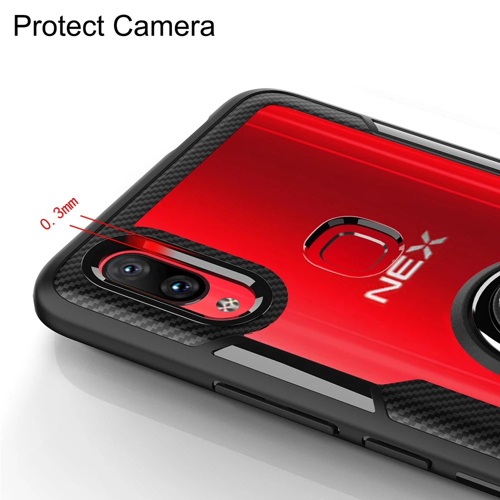ДЛЯ Vivo NEX S A чехол магнитный автомобильный держатель Funda для Vivo IQOO V9 Y85 X27 Pro полный защитный чехол на заднюю панель телефона палец кольцо Крышка