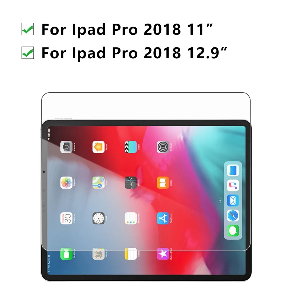 Стекло для Ipad Pro 12,9 и 11 дюймов Защитная пленка для экрана на I Pad Ipadpro Pro2018 Закаленное стекло Защитная пленка 9h 2.5d