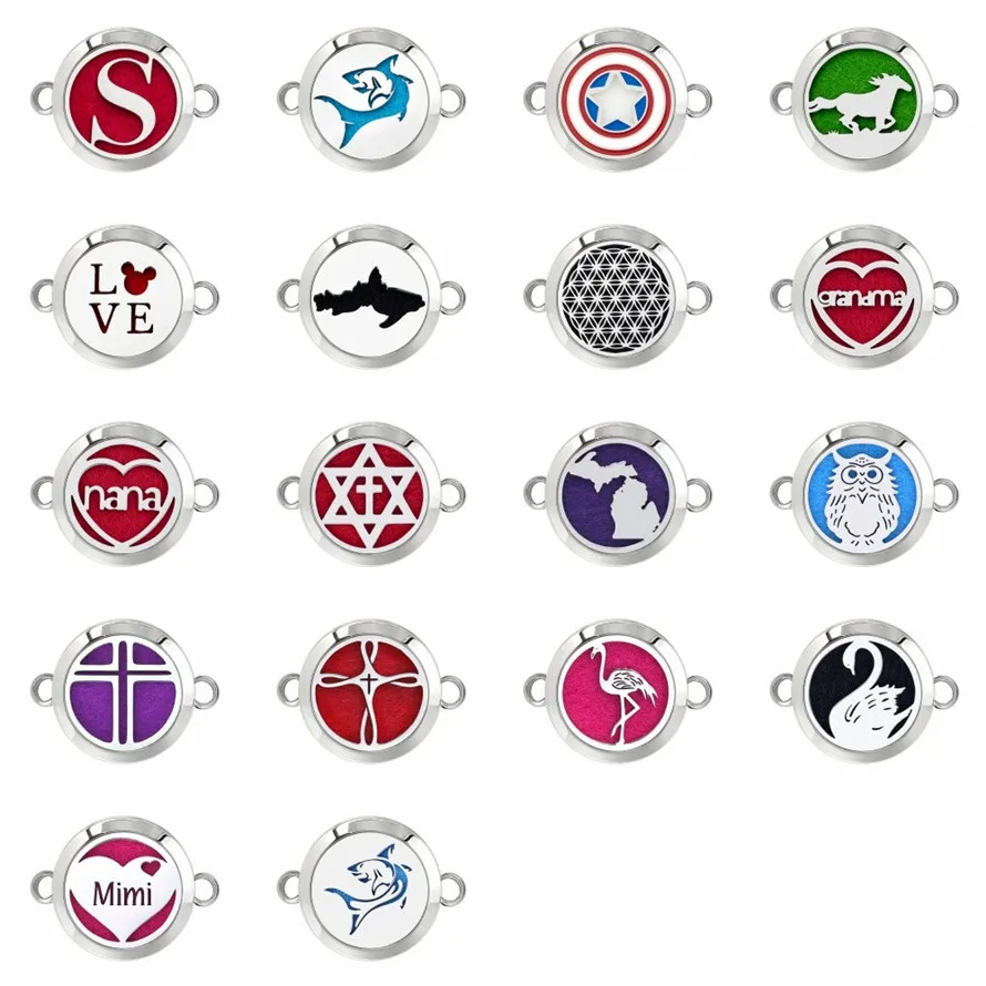 Новинка цветок жизни птица Мими эфирное масло диффузор медальон браслет 25 мм для
