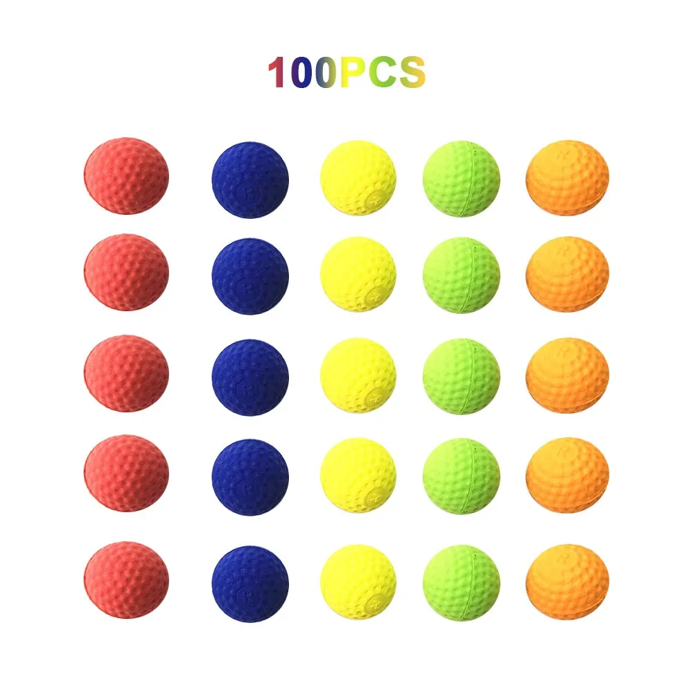 multicolor Viciviya 100 шт Высокое качество шариковые пули для Rival Zeus Apollo Nerf игрушечный пистолет мягкий круглый Дартс для Nerf Rivals пистолет лучший подарок - Цвет: multicolor