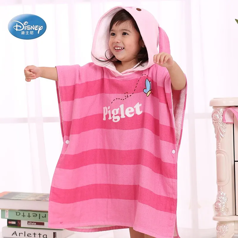 Disney черный красный горошек Минни Мышь 100% хлопок полотенце с капюшоном банное