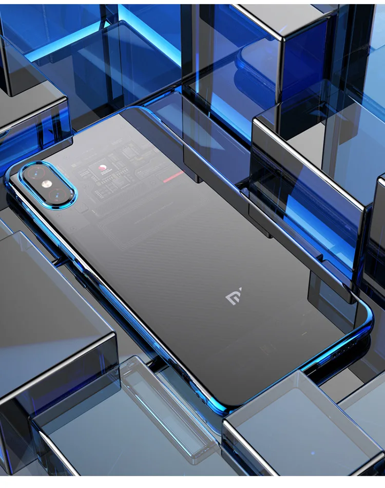 Для Xiaomi 8 SE чехол Mix 2 Max Лазерный Прозрачный для телефона с покрытием 6X 5s note 3 Мягкий