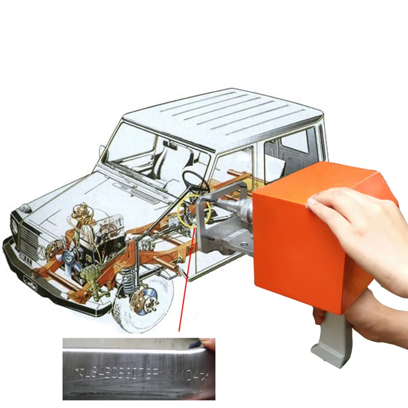 

ThorX7 Marking Chevrolet VIN number Hand Engraving Machine