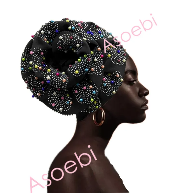 Нигерийские турбины для женщин Африканский Aso Oke Авто геле африканской шапки