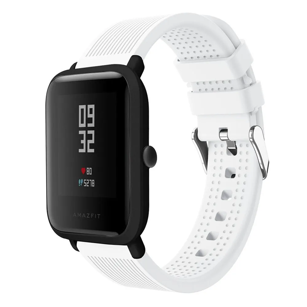 Ремешок силиконовый для Xiaomi Huami Amazfit GTR 42 мм Bip BIT PACE Lite Youth Watch 20 | Электроника