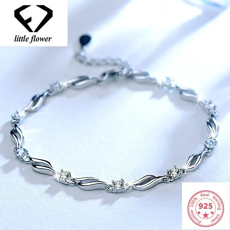 S925 Серебряный бриллиантовый браслет женский драгоценный камень Anillos Bizuteria Bague или