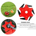 Триммер с 6 лезвиями для косилки, металлические лезвия, Головка триммера 65MN, кусторез, садовые инструменты, головка для триммера для травы, газонокосилки