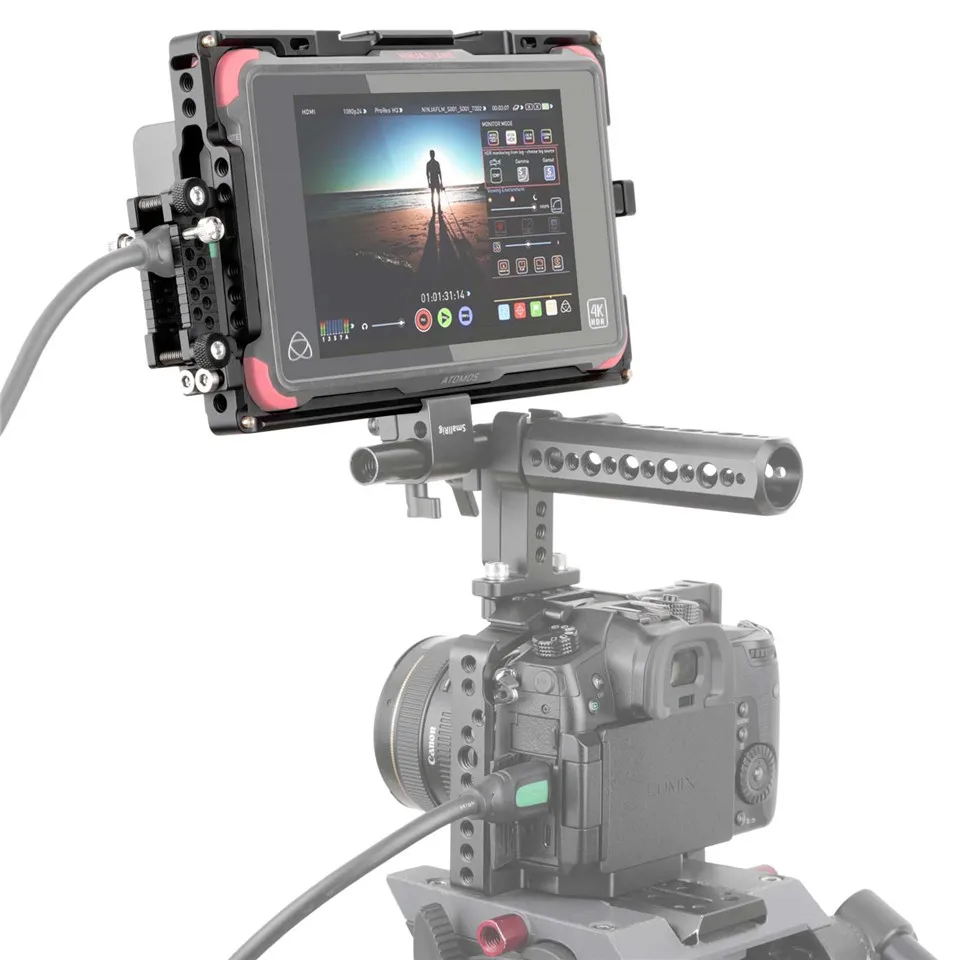 Клетка SmallRig для монитора с солнцезащитным козырьком ATOMOS Shogun Инферно/Ниндзя