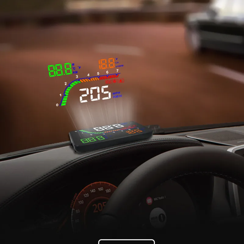 GEYUREN A100s T100 OBD автомобиля hud головой вверх дисплей 2019 датчик температуры obd