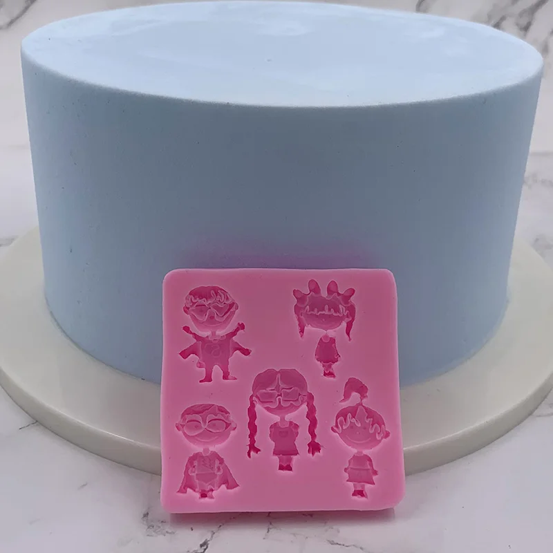 Помадка украшения торта силиконовая форма DIY шоколадная Форма 3D Мультфильм
