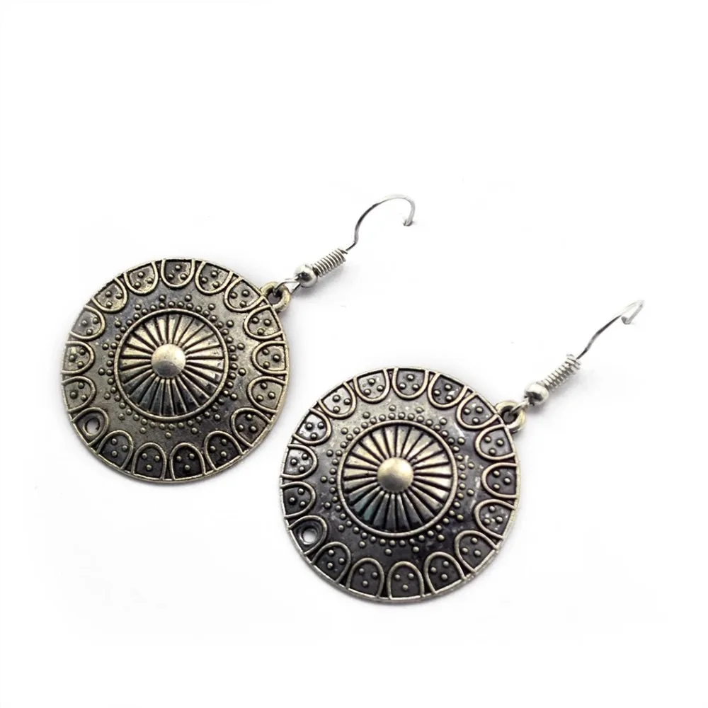 Богемные индийские яркие серьги Jhumka геометрические серьги-капельки в стиле