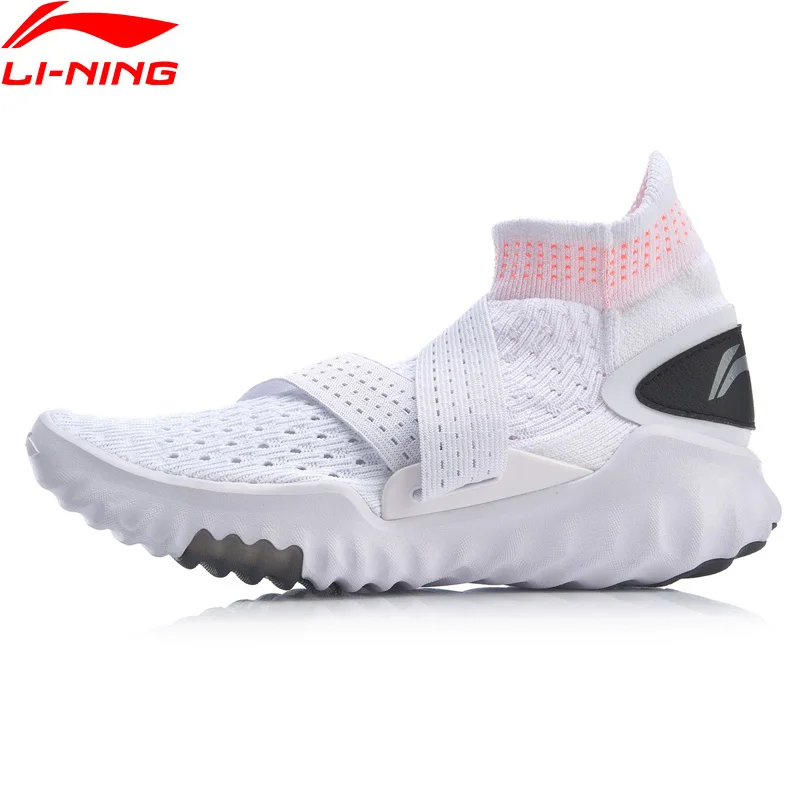 Женские кроссовки носки Li Ning с 3D эффектом профессиональная умная обувь для