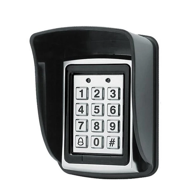 Подсветка RFID металлический контроль доступа с картой EM кардридер Клавиатура 1000 пользователей дверной звонок 125 кГц кардридер Клавиша клавиатуры Fobs доступ к двери - Цвет: AC and Conver