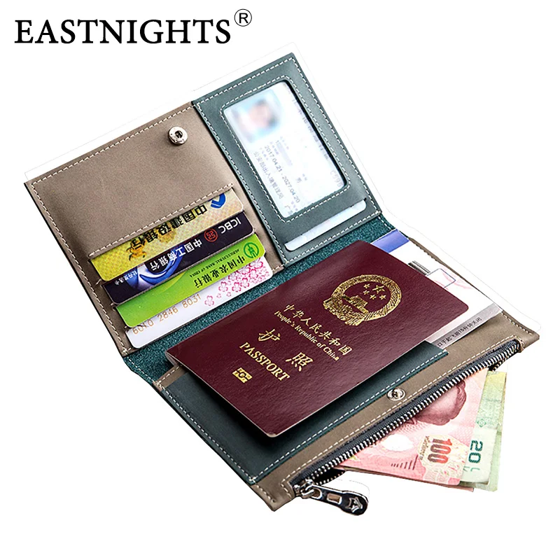 Обложка для паспорта EASTNIGHTS TW2718 женщин и мужчин кожаная дорожная водительского