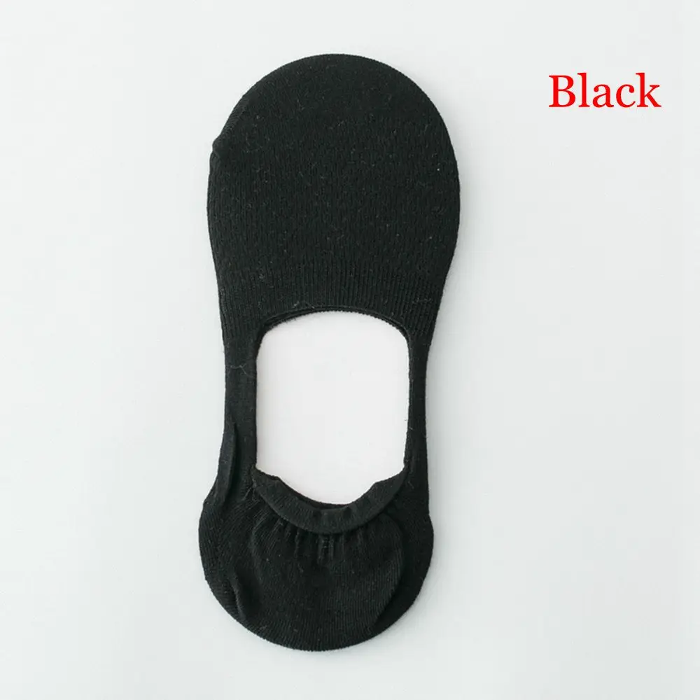 black 1 пара, яркие цвета, невидимые Нескользящие, низкий носок, повседневные хлопковые дышащие носки лодки, женская модная одежда, аксессуары - Цвет: black