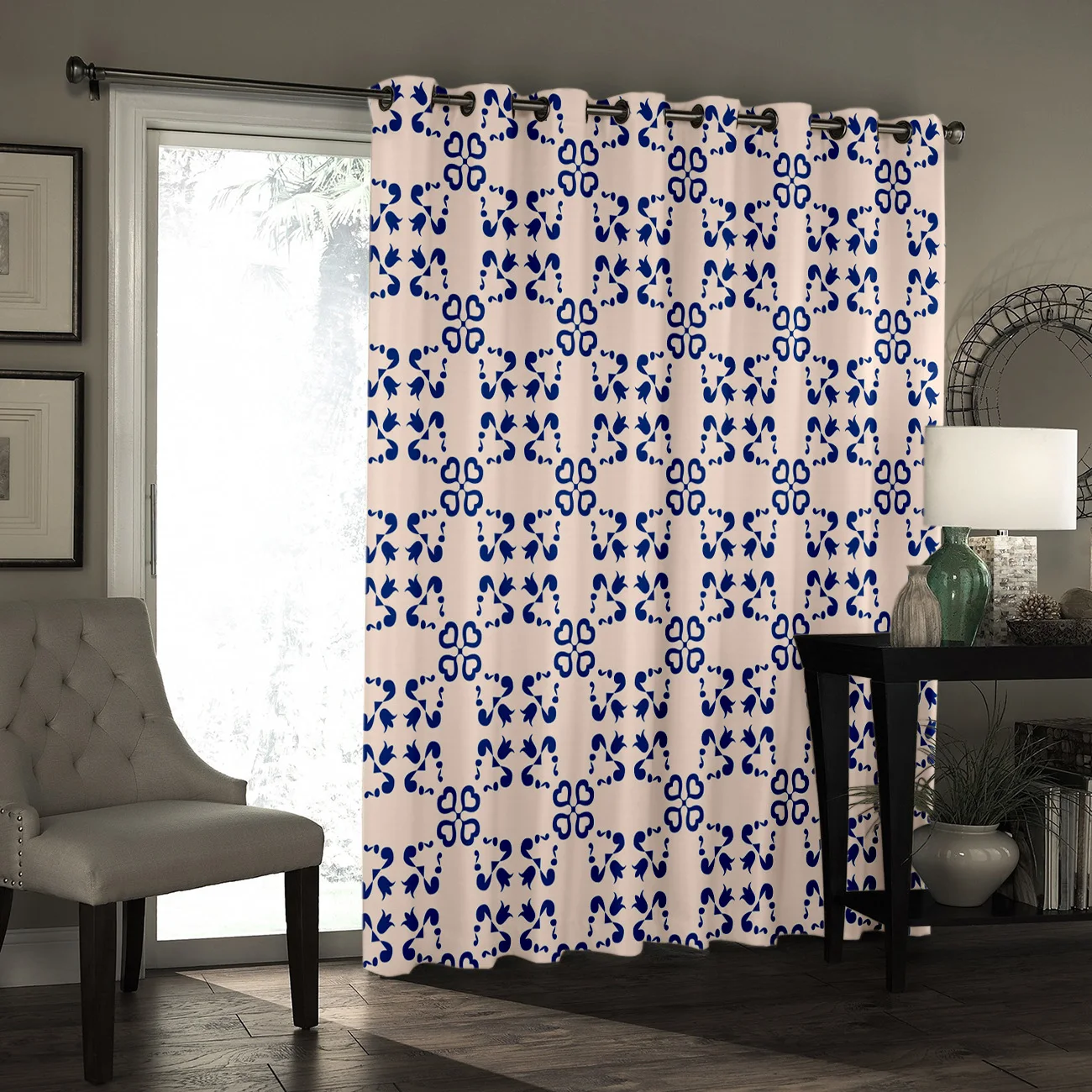 COCOHouse Ethnic Retro Brown Geometic Pattern Bohemia Window Treatments Curtains Valance Curtain Rod Bathroom Kitchen Outdoor | Дом и сад
