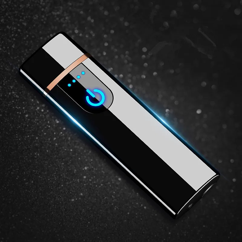 Jobon usb Зажигалка Ветрозащитная ультратонкая электронная
