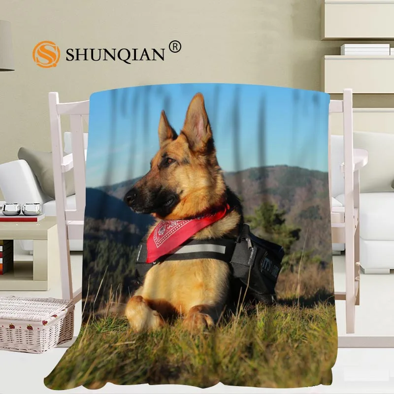 Одеяло в виде немецкой овчарки 56x80 дюймов 50x60 40x50 дюймов|soft fleece|blanket softblanket fleece |