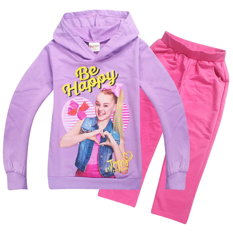 2018 новый комплект детской одежды на весну и осень JOJO siwa толстовки штаны для