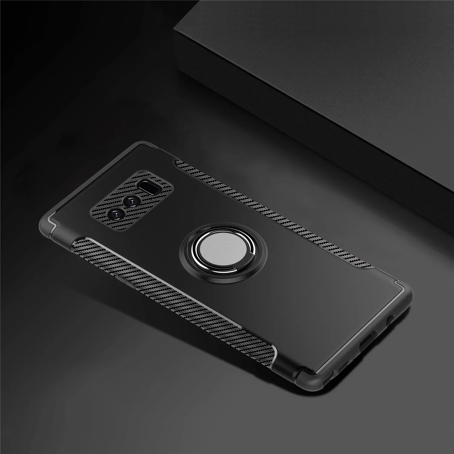 Phone Cases For Samsung Galaxy Note8 N950F N950FD Case Cover Car Holder Magnetic Suction Ring Bracket Shockproof Rugged Armor bq |