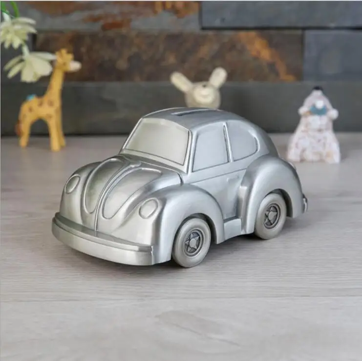 

cartive classic cars metal piggy bank money bank euro coin holder for chirdren's saving box for money safe coin dispenser PB061