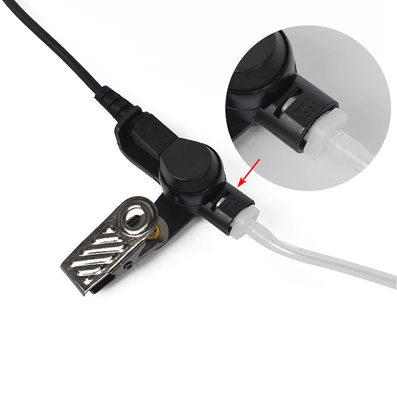 Comfortable Transparent Air Tube One Pin 3.5mm Earpiece Listen Only Headset For Motorola Radio with A Pair of Earbuds | Мобильные