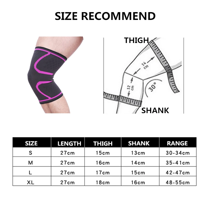 1pc Nylon Elastic Sports Breathable Knee brace Support Running Joelheiras Fitness Pads sleeve cheap Protector | Спорт и развлечения