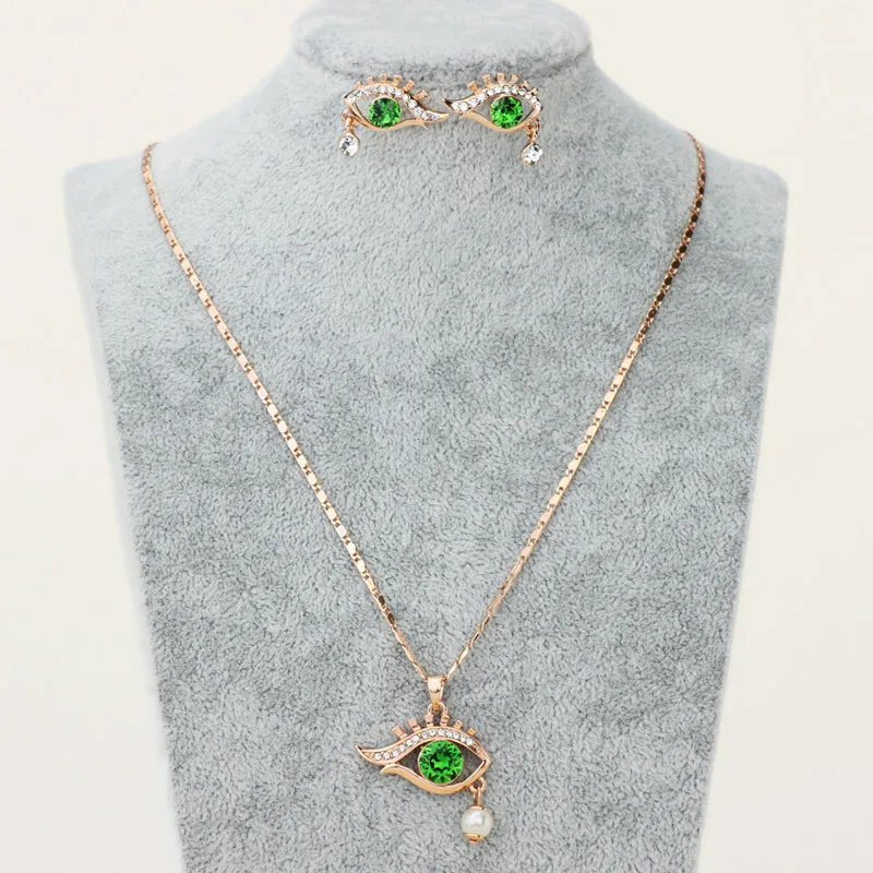 Элегантные модные ожерелья и серьги Neoglory Австрия Стразы фотоаксессуары цвета