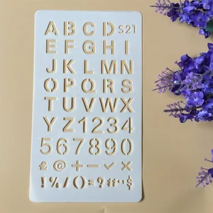 1X A6 алфавитные буквы S21, трафареты для творчества и ношения, настенная живопись, фотообои, шаблон для бумажной карты