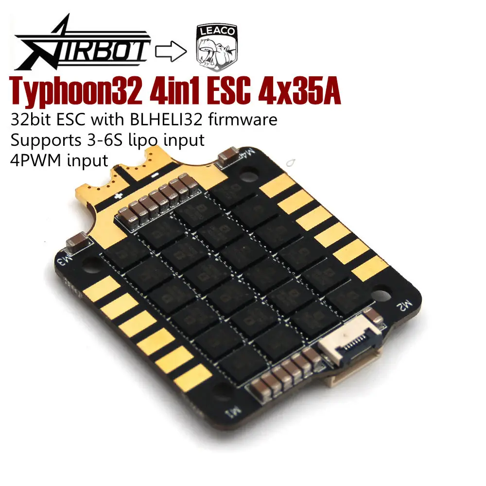 Typhoon32 v2.2 4 в 1 ESC 4x35A с монтажными отверстиями 30 5x30 5 мм поддерживает прошивку DSHOT 1200