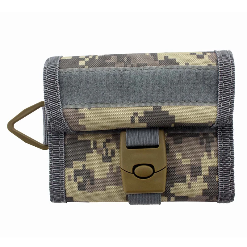 CP Camo Открытый тактический 600D нейлоновый кошелек многофункциональный водонепроницаемый спортивный кошелек Molle карта карман ключ висячая сумка армейская - Цвет: CP Camo