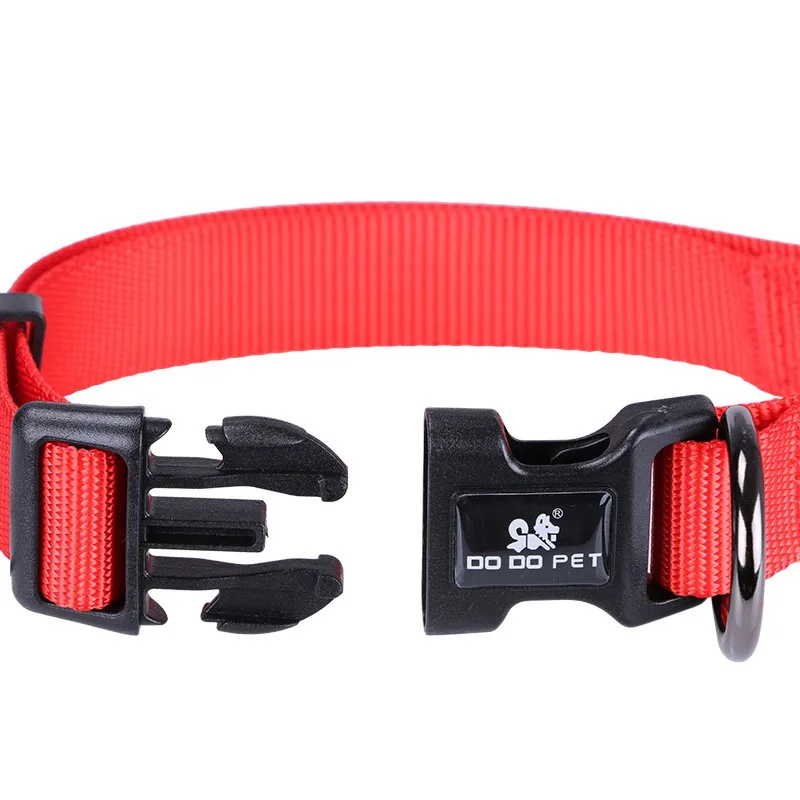 

Solid Color Cool Dog Collar Adjustable Sturdy Colorful Comfortable flexible Practical Flexible Pet Collar Leash Dog Supplies