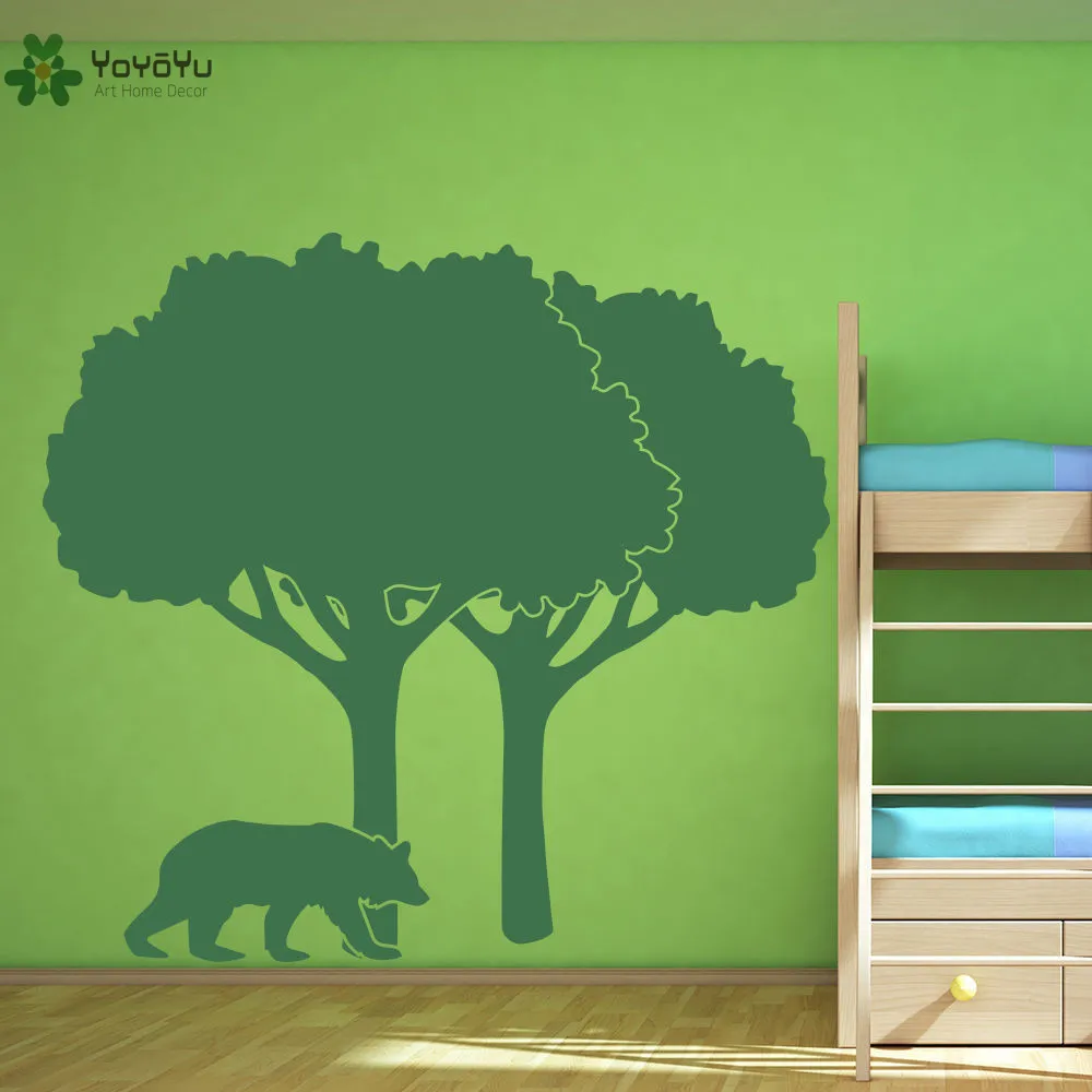 YOYOYU Wall Decal Vinyl Art DIY Tree Room Decoration Scene Bear Mural Kids Living Decor Poster YO377 | Дом и сад
