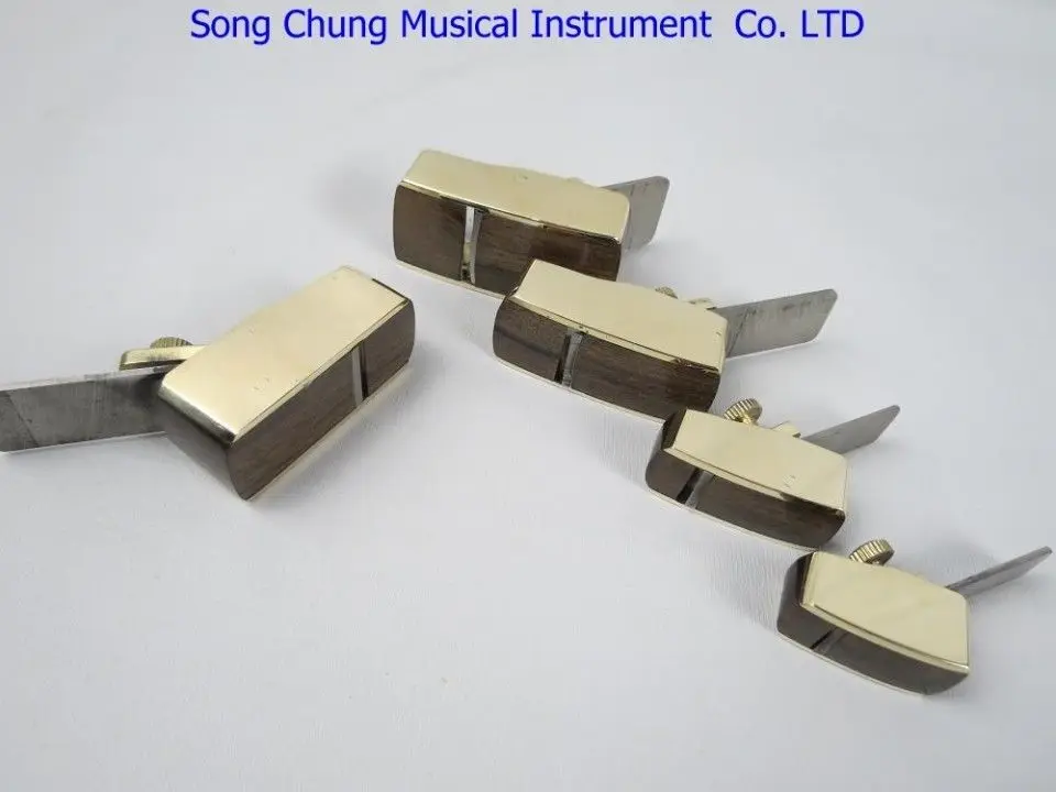 

4pcs convex bottom planes +1pcs flat bottom planes brass wrap blackwood