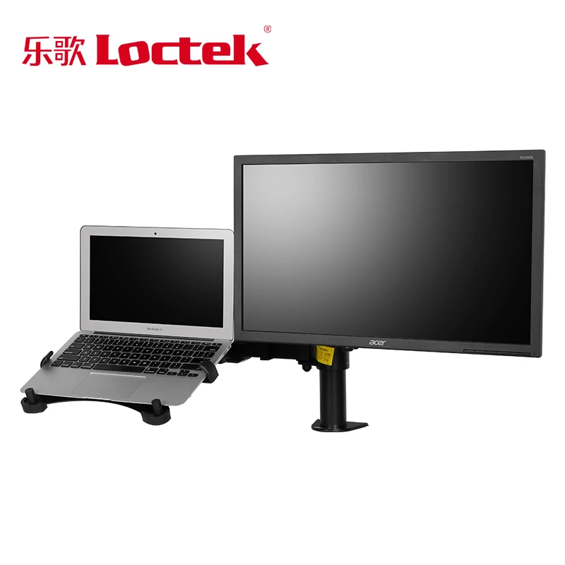 Loctek D1F2 Настольный держатель для 10 16 дюймового монитора + 27 дюймовый ЖК двойная