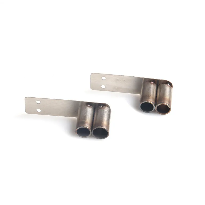 RC Bilateral Single/Double Metal Simulation Tail Exhaust Pipe For 1/10 Crawler Car Traxxas TRX4 AXIAL SCX10 D90 Tamiya CC01 | Игрушки и