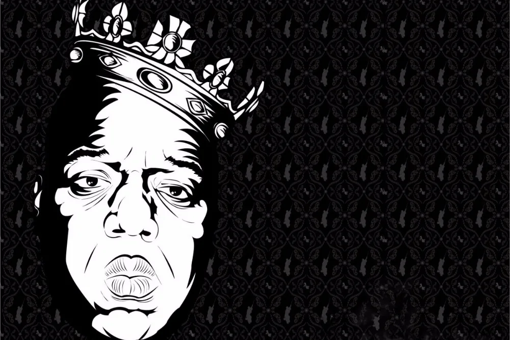 

canvas fabric poster custom print (frame available) Biggie Smalls rap gangsta PDM231 for wall decor room decor home decoration