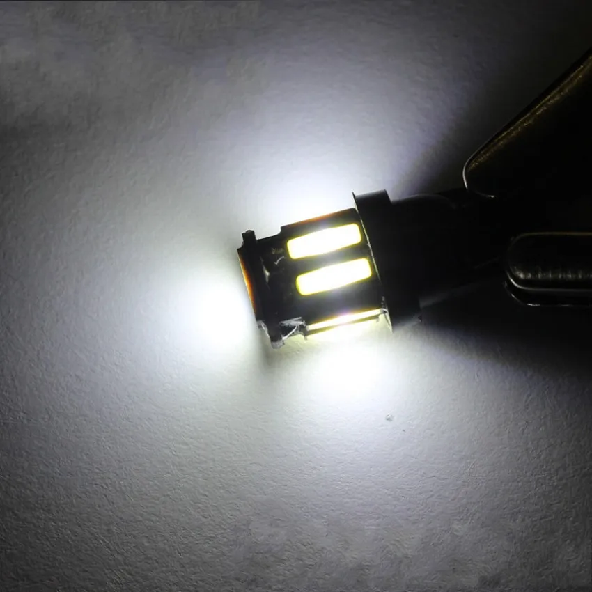 2 ШТ. T10 10 7020 SMD LED W5W 194 168 2825 12 В Клин замена Обратный Белый Лампы Для Сигнала Ствол