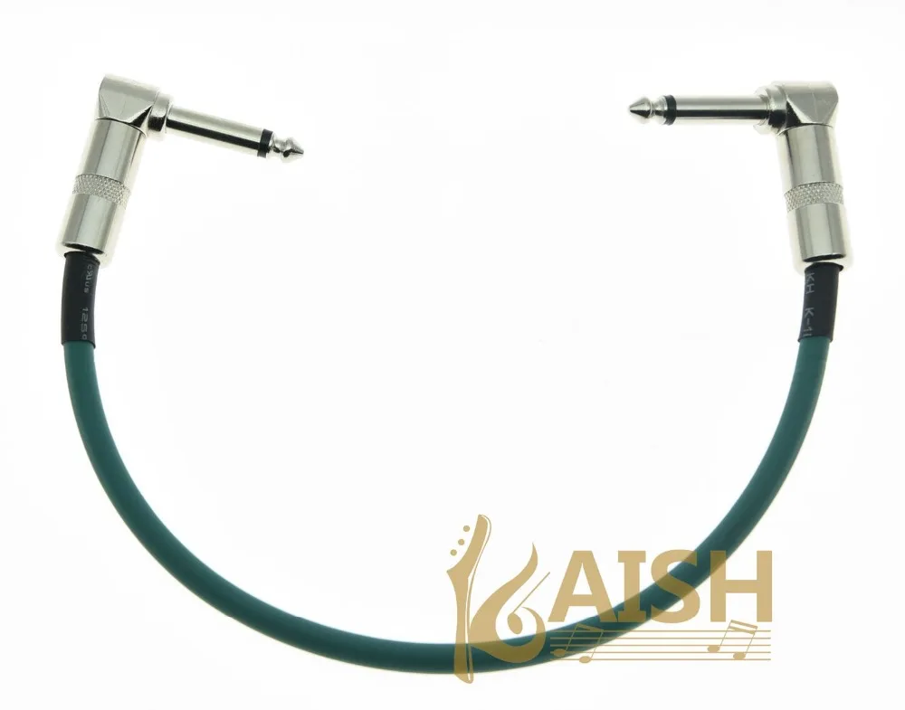 KAISH Kaish зеленый правый угол 30 см/12 ''моно педаль для гитарных эффектов кабель