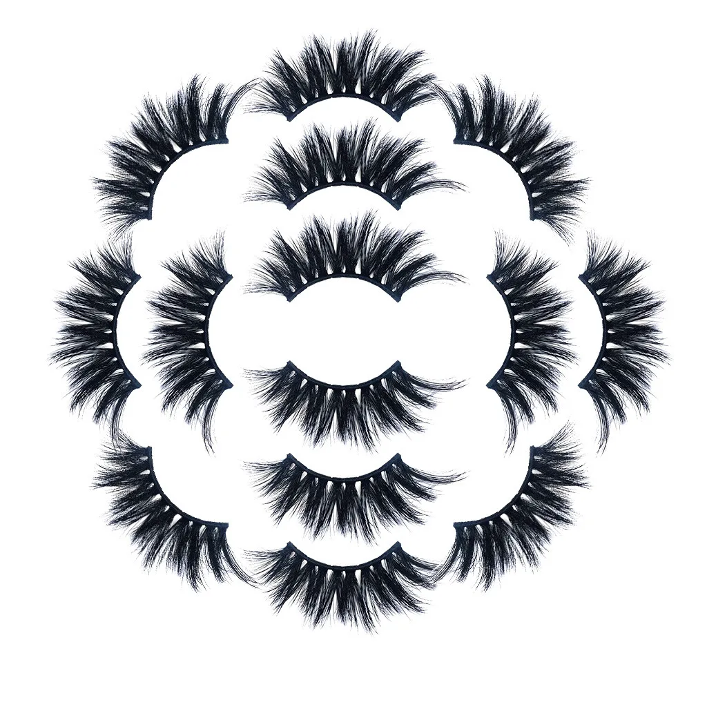 7 пар 8D накладные ресницы пикантные ручной работы полный полосы синтетического