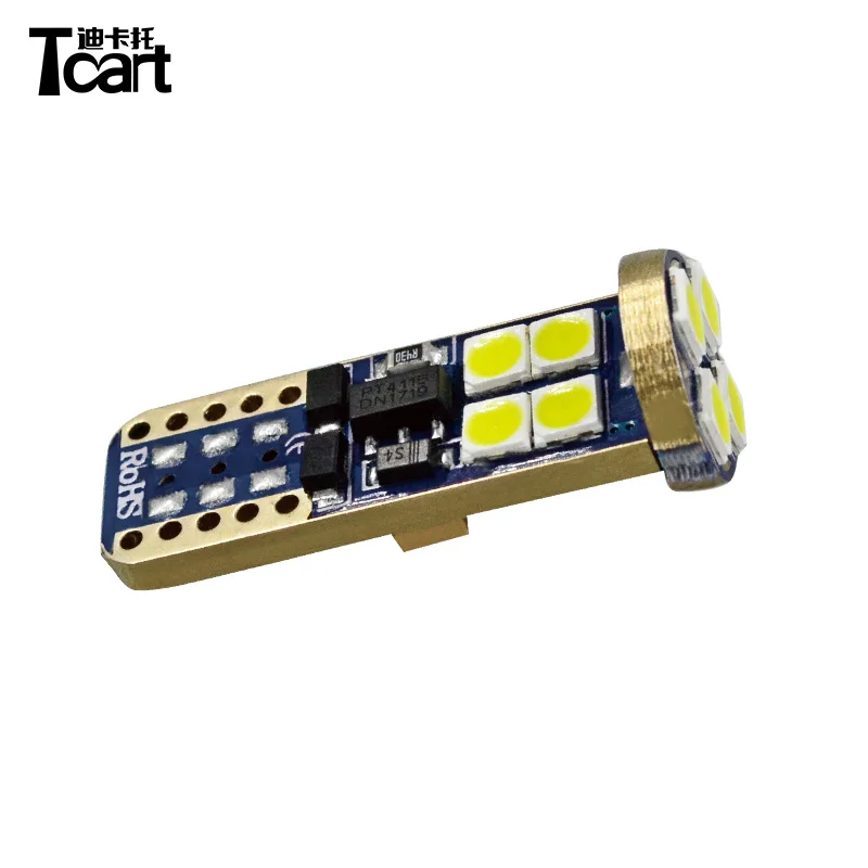 

Tcart 2pcs High Bright Auto Led Bulbs Car T10 3030 License Plate Light Replacement Lamps For Nissan Juke F15 2011-2014 2015
