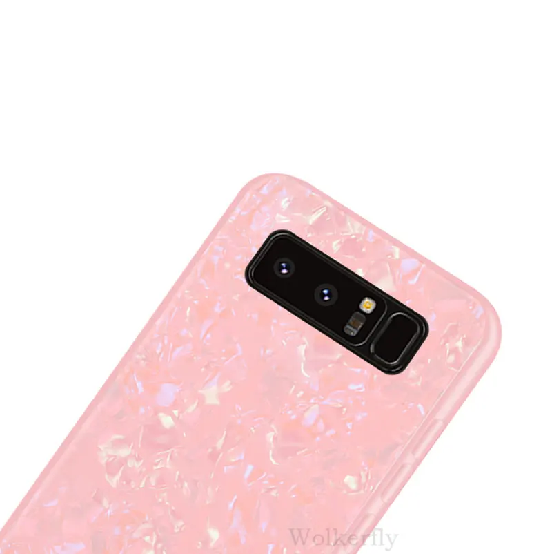 Закаленное Стекло чехол для samsung Galaxy S10 S9 S8 плюс мягкий чехол для телефона рамки Bling задняя крышка для samsung Note 9 8 ракушка