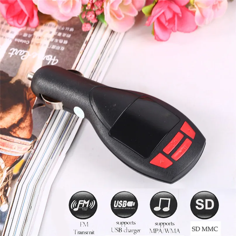 Car Kit Wireless FM Transmitter Modulator Radio MP3 Player USB Charging LCD Display Screen Support SD/MMC/USB 30OT25 | Электроника