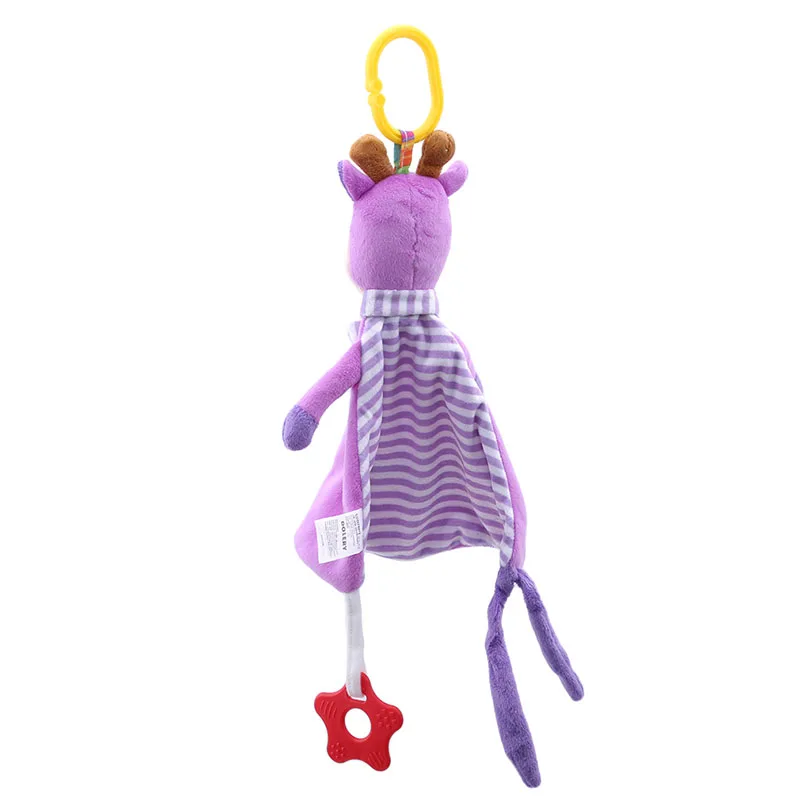 Cute Baby Bed Hanging Rattle Toys Animal Deer Sheep Stuffed Plush Soft Appease Toy Infant Reassure Towel For Kid Newborn gift | Игрушки и