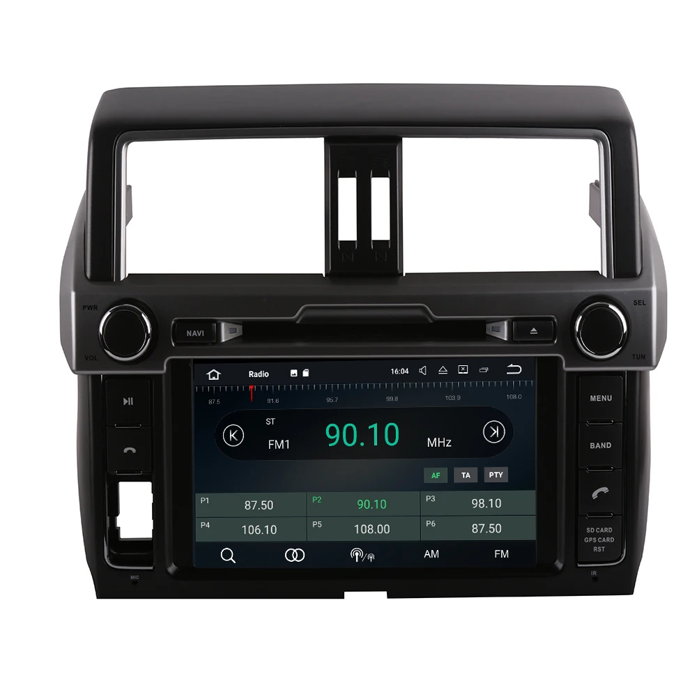 Автомобильный магнитофон DVD-плеер на Android 10 с 8 &quotэкраном Wi-Fi для Toyota Prado 150 Land Cruiser