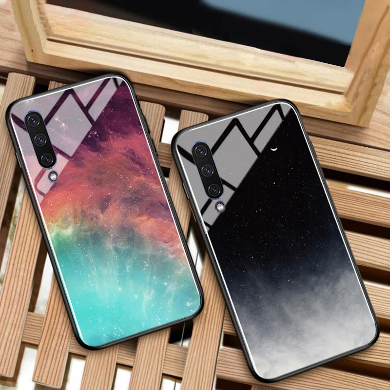 Чехол GFAITH для Samsung A70 чехол из закаленного стекла со звездным небом дизайнерский с
